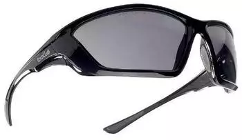 Bollé SWAT Ballistische Taktische Brille Kratzfest Beschlagfrei, Smoke Glas Schwarzer Rahmen (BSSI)