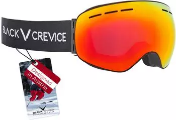 Black Crevice Skibrille sphärisch, schwarz/rot revo (BCR444910-1)
