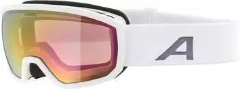 Alpina Sports Scarabeo JR. Q-Lite Skibrille OTG Kinder, wei&szlig; matt (A7315811)