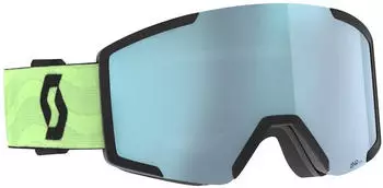Scott Shield Skibrille (277837) glow green/AMP ice chrome