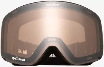 Quiksilver Switchback Clux Adapt Skibrille schwarz, ML Silver, CAT3, Herren