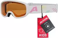 ALPINA A7319411, ALPINA CARVY 3.0 Schneebrille 2026 white matt/orange Kids
