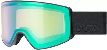 uvex Scenic FM Skibrille, schwarz matt/mirror red, Unisex (S550341)