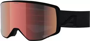 Alpina Sports Venet M Q-Lite Skibrille OTG, schwarz matt, Gr. M