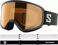 SALOMON L49309700, SALOMON RIO Schneebrille 2027 black/tonic orange Kids