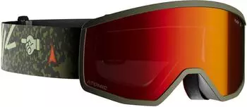 Atomic Four XS Flash Skibrille Kinder, Graphic/Olive (AN5107068)