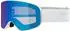 Alpina Sports Slope Q-Lite Skibrille, weiß matt, mirror blau (S2)