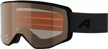 Alpina Sports Venet M Skibrille schwarz matt, orange S2 (A7336131)