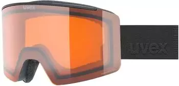 uvex Ignite LG Skibrille, schwarz matt/orange (S550162)