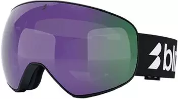 Bliz Eyewear Floz Skibrille, schwarz/braun, lila verspiegelt, Unisex