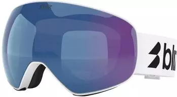 Bliz Eyewear Floz Skibrille weiß, braun mit blau multi/CAT2