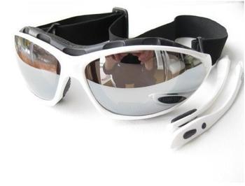 Ravs Ski-Snowboardbrille black/silber smoke