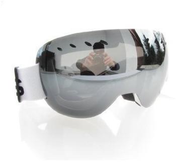 Ravs Ski-Snowboardbrille white/silver