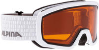 Alpina A725824011101, Alpina Scarabeo Junior Skibrille DH (111 white, Scheibe: