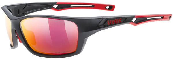 uvex sportstyle 232 P black mat red/mirror red