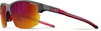 Julbo J5511114, Julbo Split Spectorn 3 Sonnenbrille (matt black red-green, Rot)