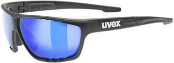 uvex Sportstyle 706 black mat/mirror blue
