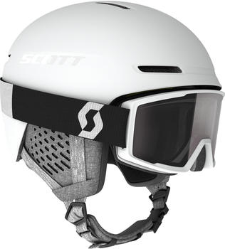 Scott Combo Skihelm Helm Track + Skibrille Goggle Factor White (76155232)