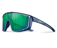 Julbo FURY S Kinder-Sonnenbrille Halbrand Monoscheibe Kunststoff-Gestell, blau
