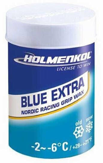 Holmenkol Grip blue Extra -2°c/-6°c Wax 45g Blau