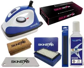 SkinStar Skiwax Set Skiwachs Digital Starter Set mit Belagsausbesserung 7 teilig (DigitalSK9B7)