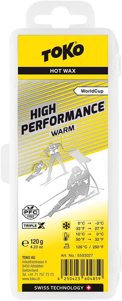 Toko WorldCup High Performance Hot Wax warm 120 g Rennwachs PFC-frei Art 5503027