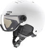 UVEX wanted visor pro V SKIHELM - unisex 58, WHITE MATT