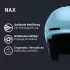 Alpina NAX Skihelm smoke-blue matt
