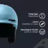 Alpina NAX Skihelm smoke-blue matt