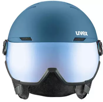 uvex Wanted Visor stone blue matt – Innovativer Schutz für Wintersportbegeisterte