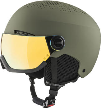Alpina Sports Arber Visor Q-Lite olive matt/amber-gold