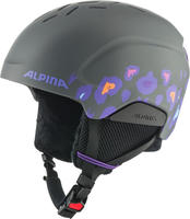 Alpina A924624003605, Alpina Pizi Kinder Skihelm (46-51 cm, 36 midnight/grey leo