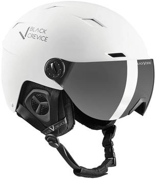 Black Crevice Skihelm mit Visier - Kirchberg white