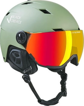 Black Crevice Skihelm mit Visier - Kirchberg olivin