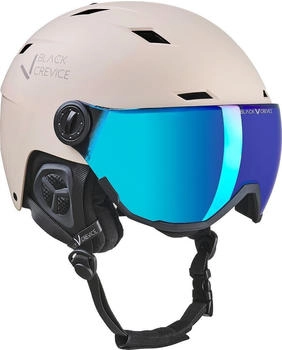 Black Crevice Skihelm mit Visier - Kirchberg taupe