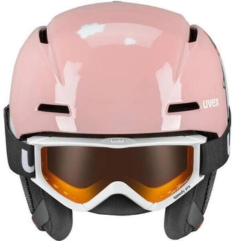 uvex Kinder Helm viti set pink penguin