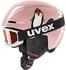 uvex Kinder Helm viti set pink penguin