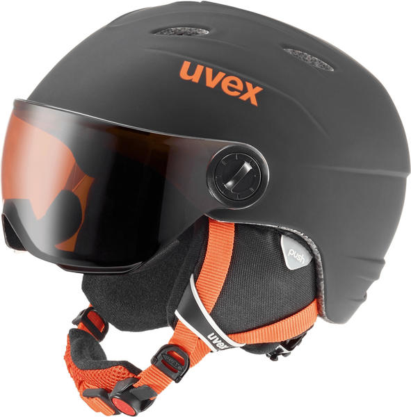uvex Junior Visor Pro black/orange mat