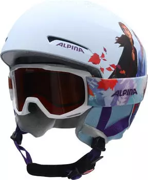Alpina Sports Ski Helmet Set - Frozen ZUPO DISNEY white