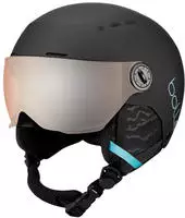 Bolle 31936, Bolle BOLL&Eacute; Kinder Helm Quiz Visor MATTE BLACK & BLUE