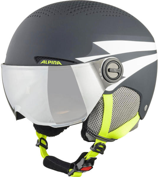 Alpina Sports Zupo Visor Q-Lite charcoal/neon matt
