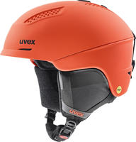 Uvex S56630505700H10, uvex Ultra Mips Skihelm (51-55 cm, 40 fierce/red matt)