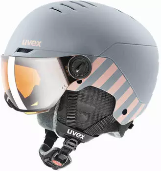 uvex Rocket Junior Visor rhino/blush matt