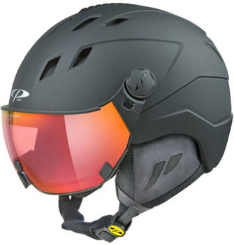 CP Helmets Corao+ black soft touch + red lens