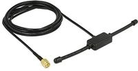 Delock ISM SMA Antenne 433 MHz – Omni-Star-Antenne Mit Standfuß, 3 DBi Gewinn, Schwarz