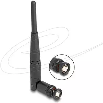 DeLock WiFi-Antenne 2,4GHz BNC omnidirektional 2dBi mit Kippgelenk (90737)