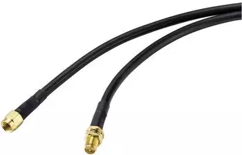 SpeaKa Professional Antennen-Verlängerungskabel RP-SMA Stecker auf RP-SMA Buchse 2m (SP-9226168)