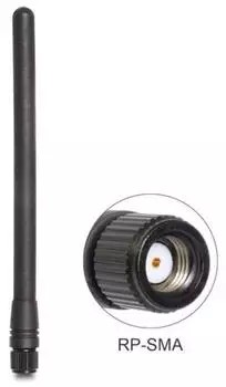 DeLock ZigBee-Antenne 868MHz RP-SMA 2dBi omnidirektional starr (88688)