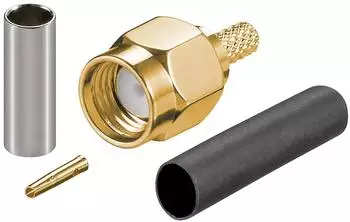 Goobay RP-SMA Stecker, Crimpmontage, f&uuml;r RG-174/RG-316 (51695-GB)
