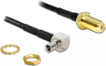 DeLock WLAN-Antennen Anschlusskabel SMA-Stecker zu SMA-Buchse 1,45m (88487)